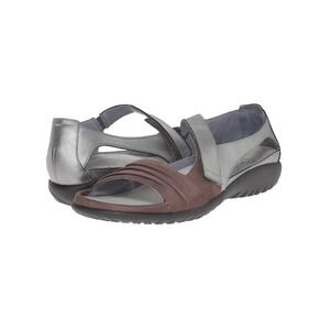 Naot Papaki Walking Comfort Sandals Brown Silver Straps Size 36‎ US 5